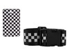 Checkered Luggage Strap & Tag - GSR - P2778SetBw