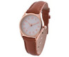 Classic Leatherette Ladies Watch GSR NL307LNR in Tan and Rosegold