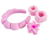 Spa Headband, Wristband & Hair Clip Set - GSR - P2861P