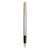 WATERMAN Hemisphere Fountain Pen - Stainless Steel Gold Trim-NS0920330