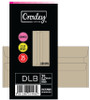 CROXLEY JD92MWBC DLB (Banker) Brown Window Gummed Envelopes - Cellowrapped 25's (Box of 20 Packets)-ENC92MWB