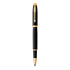 PARKER IM Rollerball Pen - Lacquer Black Gold Trim-NS1931659