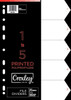 CROXLEY Indices Polypropylene - Printed 1-5 Divider Set-IND1105