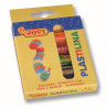 JOVI Plastilina Modelling Clay 6x15g Box Assorted Colours (White, Red, Brown, Yellow, Green, Blue)-JOV90-6