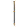 PARKER Sonnet Ballpoint Pen - Stainless Steel Gold Trim-NS1931507
