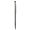 PARKER Sonnet Ballpoint Pen - Stainless Steel Gold Trim-NS1931507