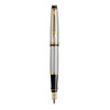 WATERMAN Expert  Fountain Pen - Stainless Steel Gold Trim-NS0951960