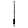 PARKER Sonnet Fountain Pen - Stainless Steel Gold Trim-NS1931505
