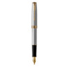 PARKER Sonnet Fountain Pen - Stainless Steel Gold Trim-NS1931505