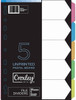 CROXLEY JD1477 160GSM Rainbow Dividers 5 Part Each-DIV147729