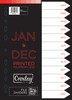 CROXLEY Indices Polypropylene - Printed Jan-Dec Divider Set-IND1112