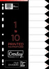 CROXLEY Indices Polypropylene - Printed 1-10 Divider Set-IND1110