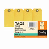 CROXLEY JD2  Buff Manilla Tags Gangs of 4 - No.2 - 84X42 (Box of 1000)-TAG2