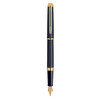 WATERMAN Hemisphere Fountain Pen - Matte Lacquer Black Gold Trim-NS0920730
