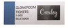 CROXLEY Cloakroom Tickets 1-200 Blue-CLO1104