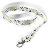 Sublimated Lanyard Single Side Sub with Lobster Ring