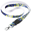 Sublimated Lanyard Single Side Sub with Buckle & Ring