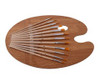12-Piece Artist Paint Brushes & Pallet Set - GSR - ST369