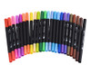 24-Piece Dual Tip Brush Pen Set - GSR - ST370-24Piece