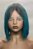 Ombre Brazilian lace Bob Wig T Part ARHL-01278 10 Inches 1B\Green Black