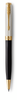 PARKER Sonnet Ballpoint Pen - Metal and Black Lacquer Gold Trim-NS2119787