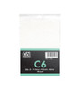 LEO C6 White Window S/S Envelopes  PKT-25