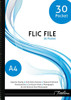 TREELINE Treeline 30 Pocket Flic File Blue  - Each  TREELINE Treeline 30 Pocket Flic File Blue  - Each