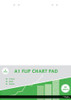 TREELINE Treeline A1 40 Sheet Bond Flipchart Pad - Punched  - Pkt-5  TREELINE Treeline A1 40 Sheet Bond Flipchart Pad - Punched  - Pkt-5