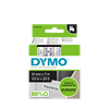 DYMO D1 Labelling Tape -  Removable Polyester - Black on White - 12mmx7m-DS0720530