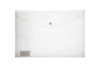 TREELINE Treeline Clear A4 Plastic Envelope with Stud  - Pkt-12 