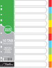Treeline A4 10 Tab Rainbow Board Index Sets Treeline A4 10 Tab Rainbow Board Index Sets