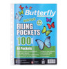 Butterfly A4 Filing Pockets 100's