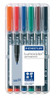 Staedtler Lumocolour Permanent Marker Medium Wallet 6