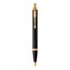 PARKER IM Ballpoint Pen - Black Lacquer Gold Trim-NS1931666