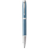 PARKER IM Premium Rollerball Pen - Blue Grey Chrome Trim-NS2143648