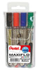 Pentel NLF60 Maxiflo Permanent Marker Chisel Tip- Wallet-4 Pentel NLF60 Maxiflo Permanent Marker Chisel Tip- Wallet-4