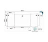 Educational Board Non-Magnetic Chalkboard (1820*1220 - Centre Panel - Option C) - ED9068 Educational Board Non-Magnetic Chalkboard (1820*1220 - Centre Panel - Option C) - ED9068