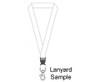 Sample-Lanyard Single Side Sub Buckle&LobsterRing - GSR - Sample-LAN004