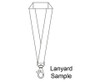 Sample-Lanyard Double Side Sub with LobsterRing - GSR - Sample-LAN005