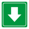 Green Arrow Symbolic Sign - Printed on White ACP (150 x 150mm) - SN4115 Green Arrow Symbolic Sign - Printed on White ACP (150 x 150mm) - SN4115