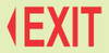 Photoluminescent 190MM Safety Sign - E4 Arrow Left Exit - SNP19E4