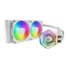 Cooler Master MasterLiquid 240 ATMOS White, Liquid cooling kit, 12 cm, 690 RPM, 2500 RPM, 70.7 cfm, 120 m³/h