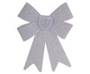 Christmas Silver Glitter Bow Set - GSR - P2697