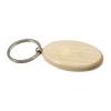 Oval Wooden Keychain