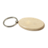 Oval Wooden Keychain
