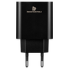 IND 3.1AMP Dual USB Wall Charger With Micro-USB & Type-C Cab