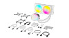 Corsair iCUE LINK TITAN RX RGB, All-in-one liquid cooler, 12 cm, 300 RPM, 2100 RPM, White