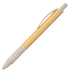 Arriba Bamboo Ball Pen-PEN24013 with Bamboo and Wheat Straw Design