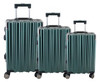 GSR Trunk Luggage Set BAG179I-3Set – Secure and Stylish Metallic Green Suitcases