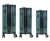 GSR Trunk Luggage Set BAG179I-3Set – Secure and Stylish Metallic Green Suitcases